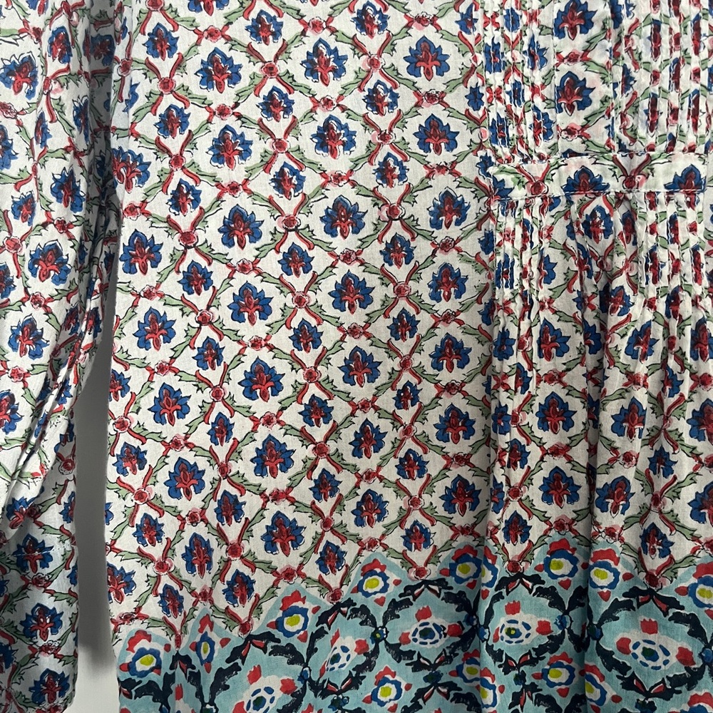 Roberta Roller Rabbit Multi Color Medium Shirt - image 4